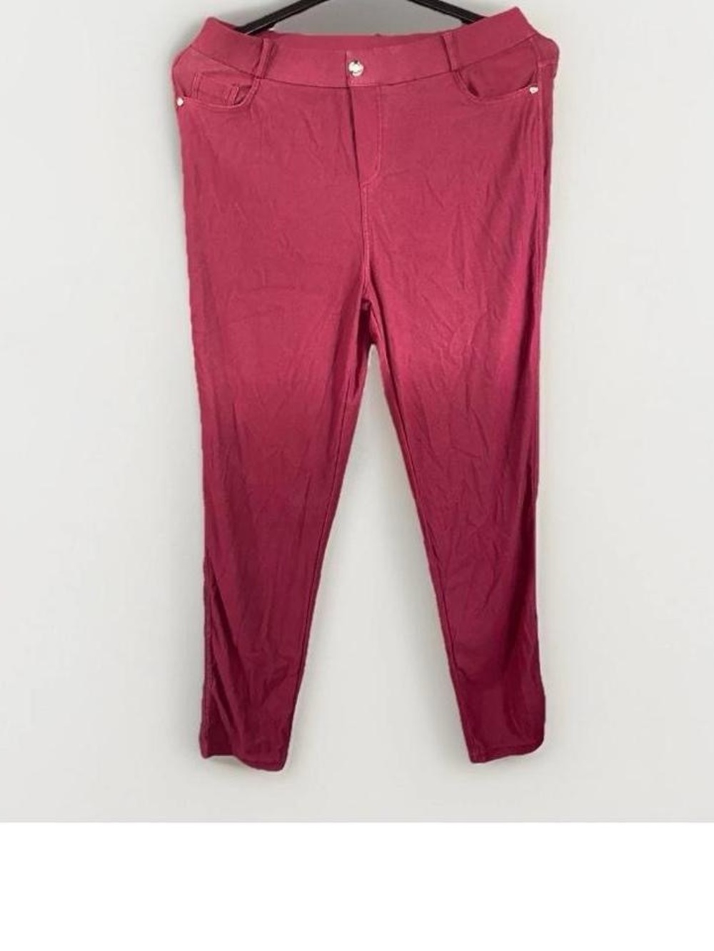JVINI Women's Deep Magenta Stretch Jeggings